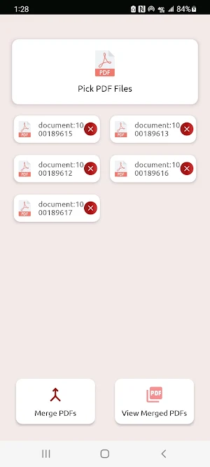 Merge PDF files Screenshot 3