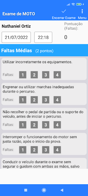 Prova de Direção: Carro e Moto Screenshot 2