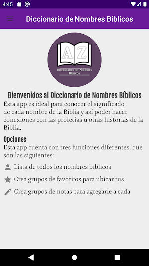 Diccionario de Nombres Bíblicos Screenshot 1