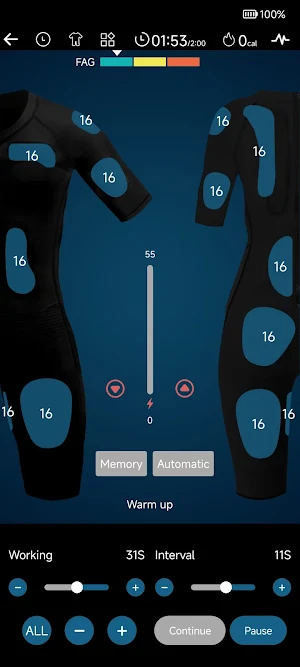 My BodyEMS Screenshot 2