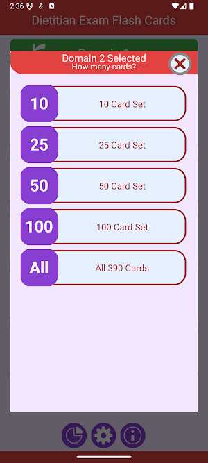Dietitian Exam Flash Cards Screenshot 1