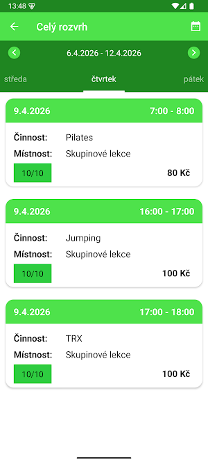 Sport centrum Kohinor Screenshot 2