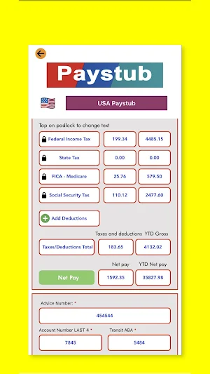 iPaystubx: Paystub Maker Screenshot 1