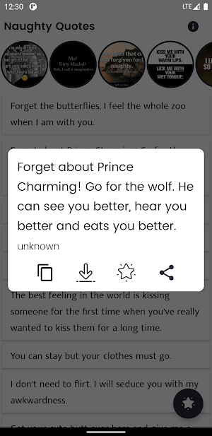 Naughty Quotes and Sayings Screenshot 1