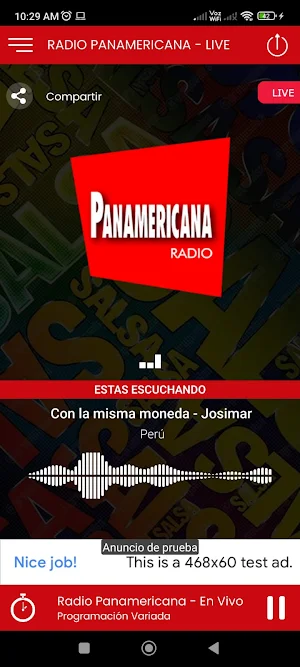 Radio Panamericana  en Vivo Fm Screenshot 1