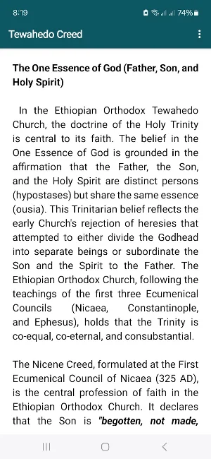 Tewahedo Creed - Orthodox Screenshot 2