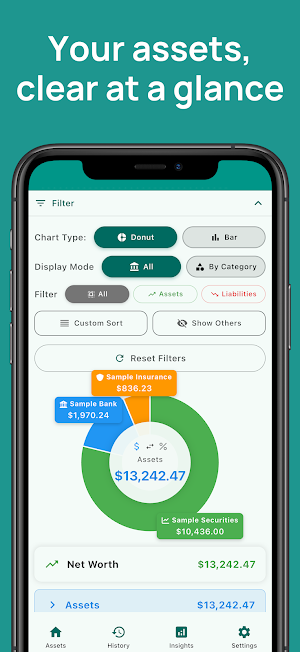 Simple Net Worth Tracker Screenshot 2