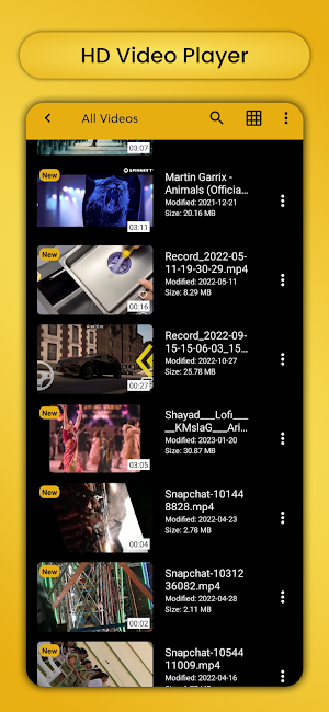 HD Video Player Screenshot 3