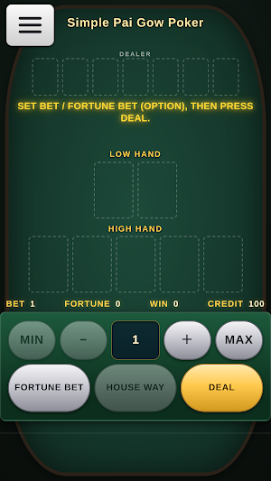 Simple Pai Gow Poker : Face Up Screenshot 2