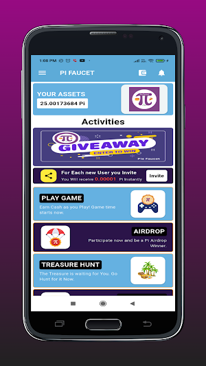 Pie Faucet - Earn Pi Coins Screenshot 1