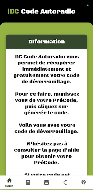 DC Code Autoradio Screenshot 0