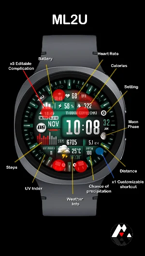 ML2U 330 Watch Face Screenshot 1