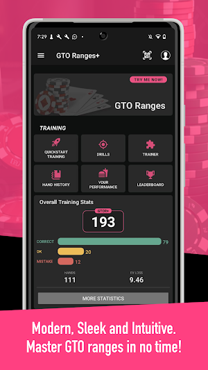 GTO Ranges+ Poker Solver, WSOP Screenshot 0