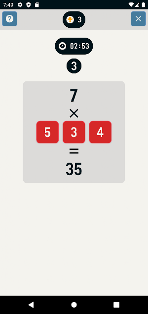 Multiplication Time Trial Screenshot 1