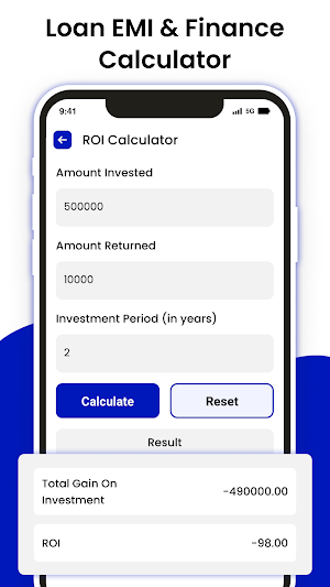 Loan EMI & Finance Calculator Screenshot 2