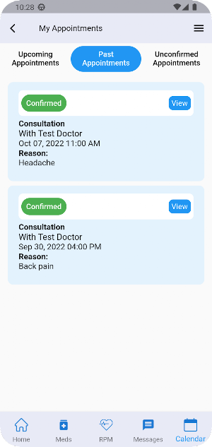 ApkaMD Patient Portal Screenshot 1