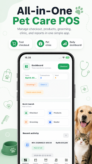 Pet Shop and Care POS Offline Screenshot 1
