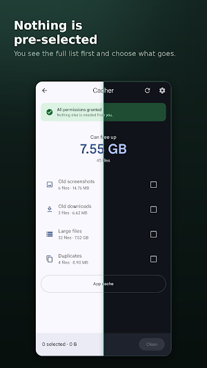 Cacher - Storage/Cache Cleaner Screenshot 1
