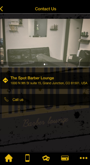 The Spot Barber Lounge App Screenshot 1