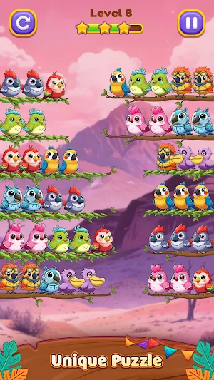 Bird Sort 3: Color Puzzle Screenshot 3