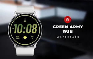 Green Army Run Watch Face Screenshot 0