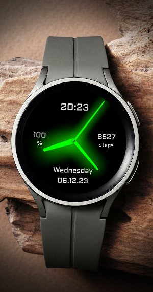 EY07 Green Glow Watchface Screenshot 0