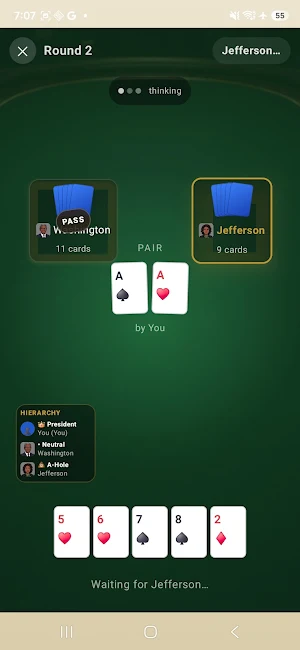Presidents & Scum: Card Game Screenshot 3
