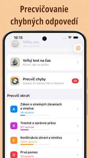 Slovak Gun License Exam 2026 Screenshot 2