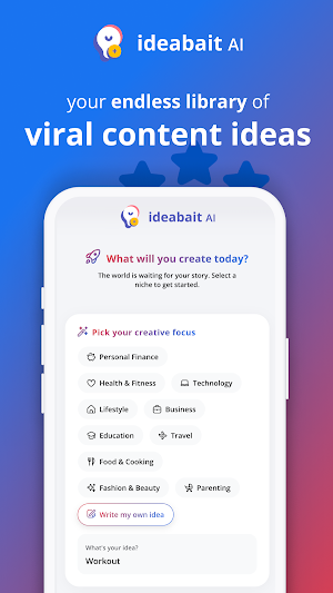 ideabait AI: Content Ideas Screenshot 0