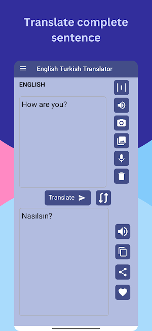 English to Turkish Translator Screenshot 2