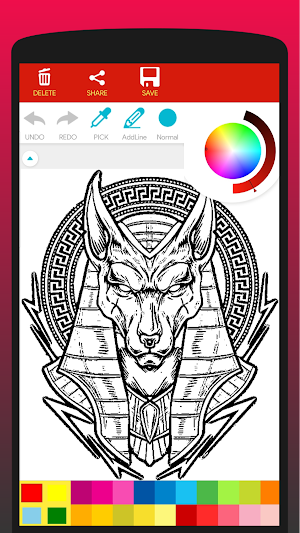 Legend of Anubis Coloring Book Screenshot 0
