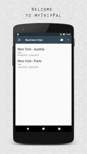 myTripPal - record trip expenses Screenshot 0