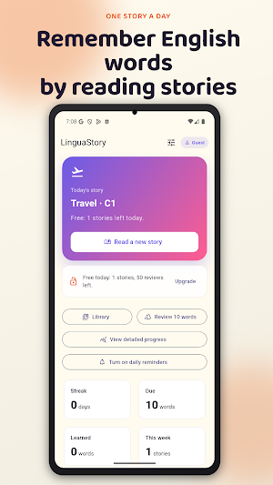 LinguaStory: Learn via Stories Screenshot 3