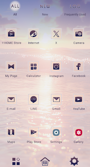 Ocean Sunset Theme +HOME Screenshot 2