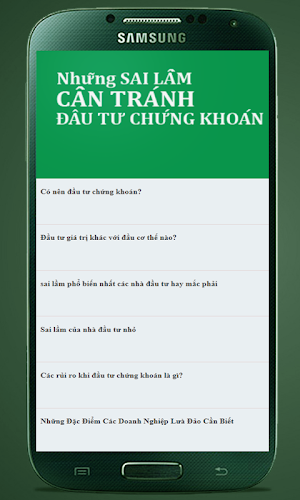 Sai Lam Dau Tu Chung Khoan Screenshot 0