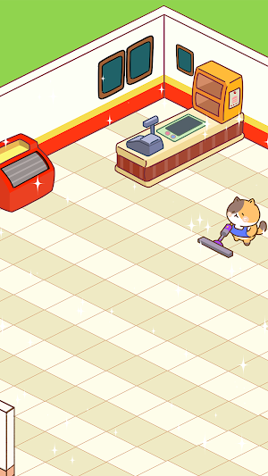 Cat Cleaner : Cafe Cleanup Screenshot 2