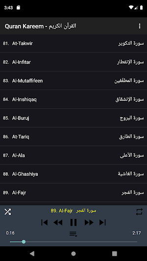 Hazza Al Balushi Quran offline Screenshot 1