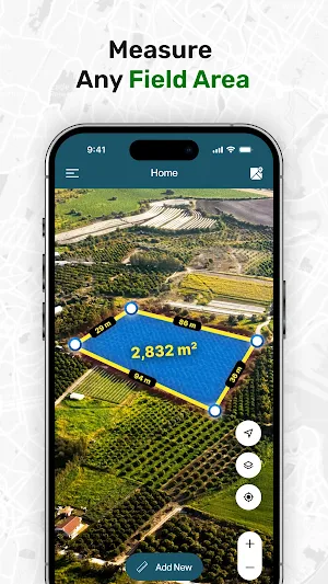 GPS Field Area Measurement Screenshot 2