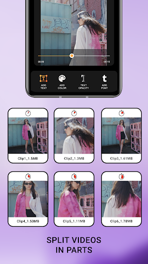 Movie split : video maker Screenshot 2