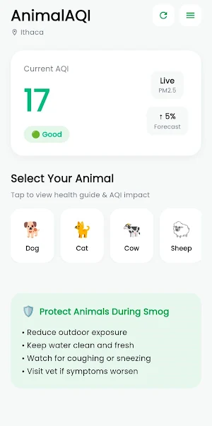 AnimalAQI Screenshot 0
