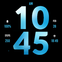 Big Blue Watch Face