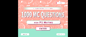 1000 MC Questions for P1 Maths Screenshot 0