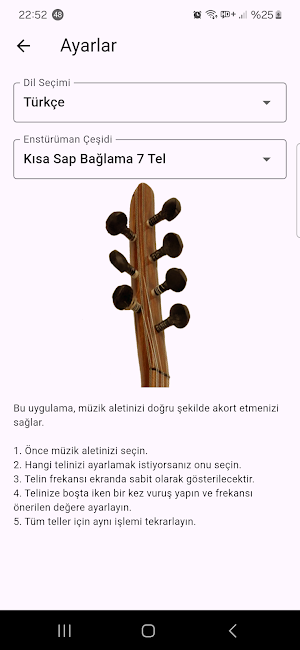 Baglama, Saz Tuner Screenshot 1