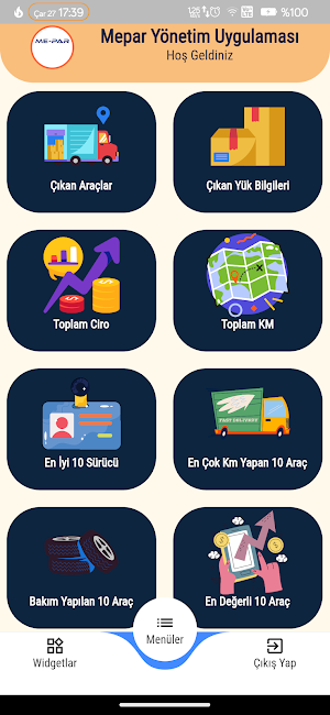 Mepar Yönetim Uygulaması Screenshot 2