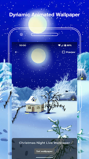 Christmas Night Live Wallpaper Screenshot 1