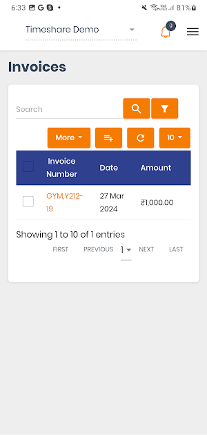Membroz Owner App Screenshot 2