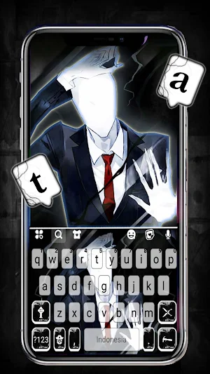 Creepy Slenderman Keyboard Theme Screenshot 0