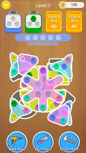 Screw Sort - Wood Bolts Screenshot 1