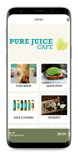 Pure Juice Cafe Screenshot 1