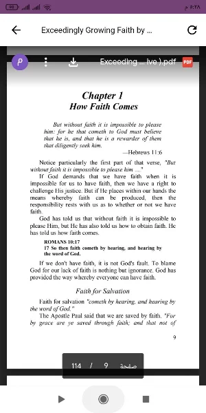 Exceedingly Growing Faith Screenshot 0